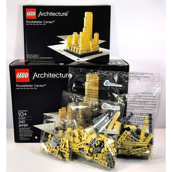 LEGO 21007 Architecture ROCKEFELLER CENTER, Open Box, New, See Pics/Descr. - Picture 1 of 11